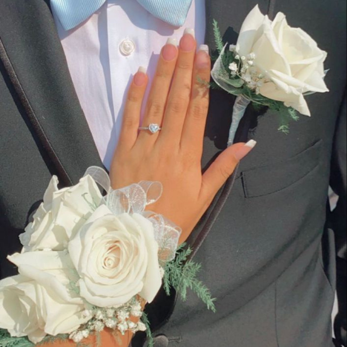 tiger lily corsage and boutonniere Bridal Corsage and Boutonniere Set