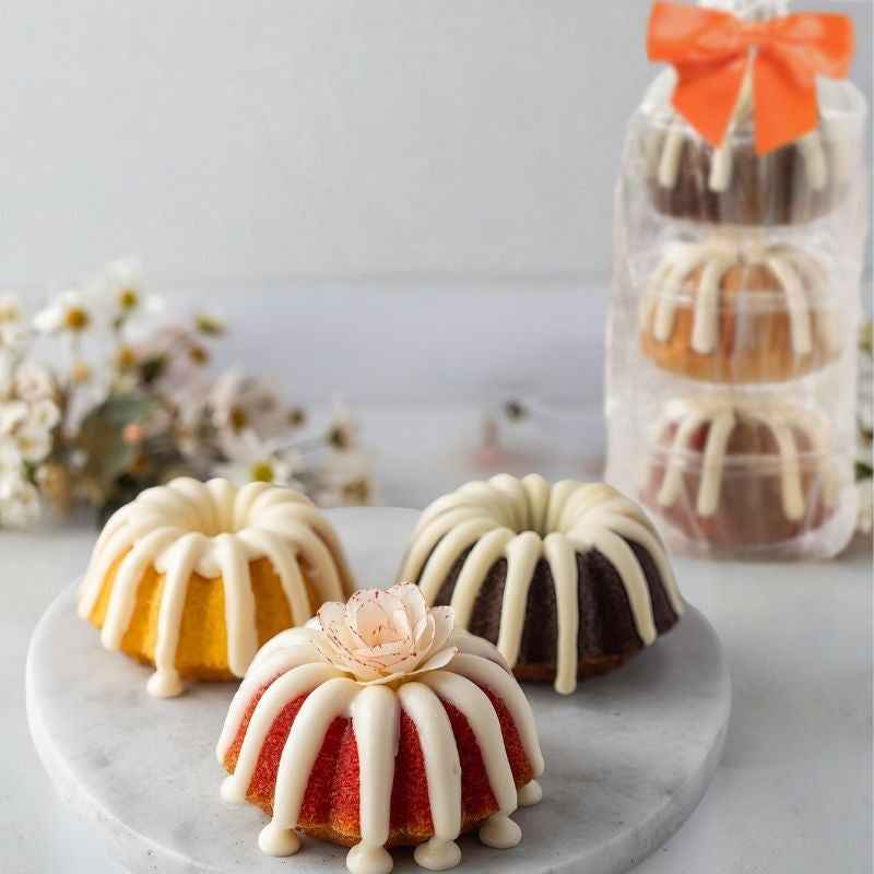 3 Mini-Bundt Cake Tower