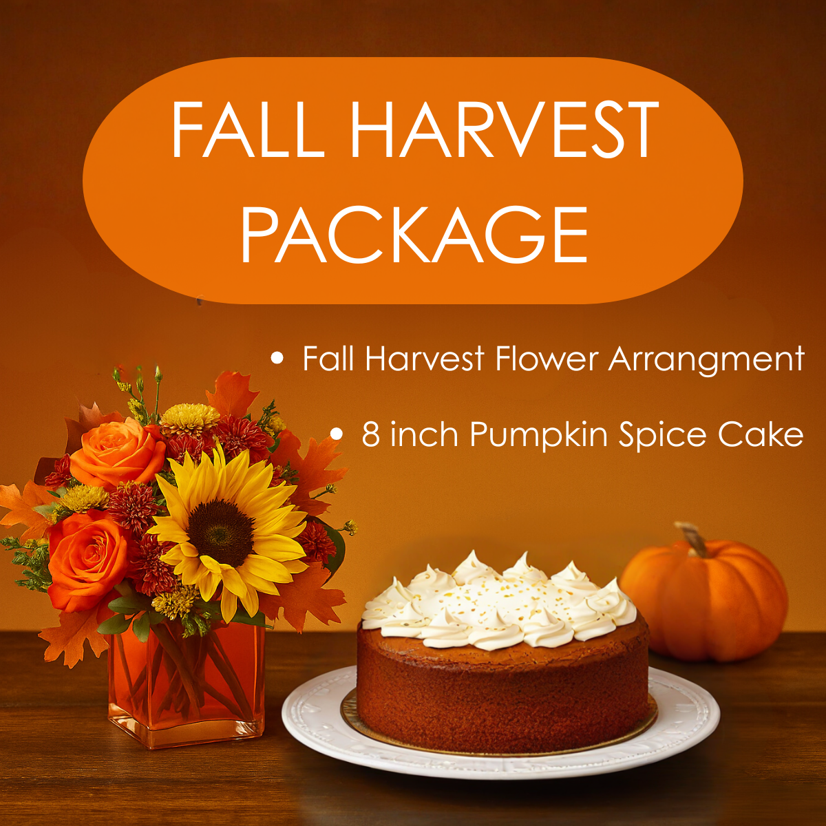 Fall Harvest Package with PUMPKIN SPICE CAKE