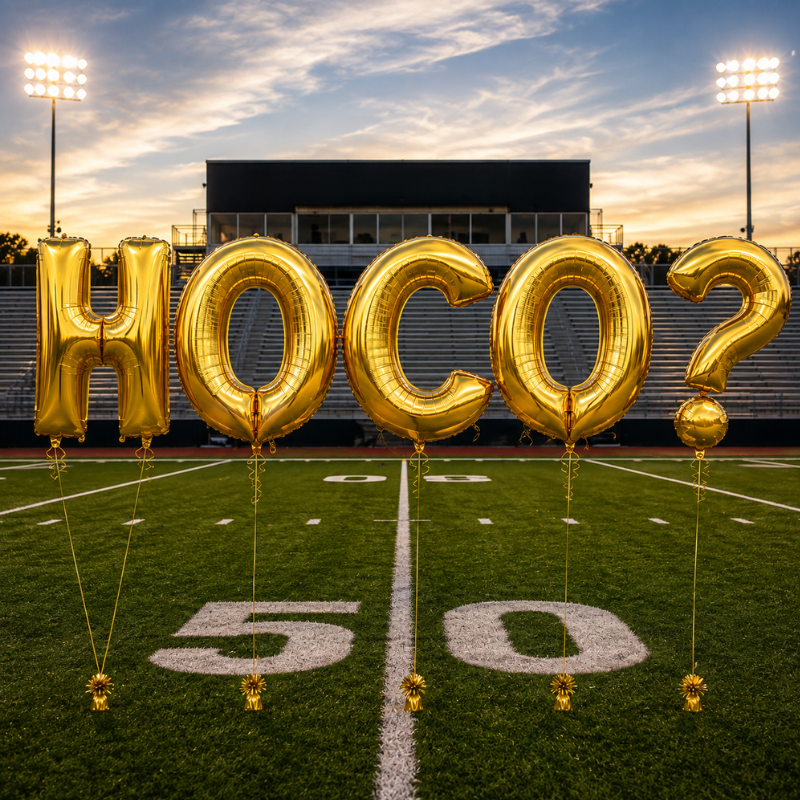 "HOCO?" Balloon Letter Set