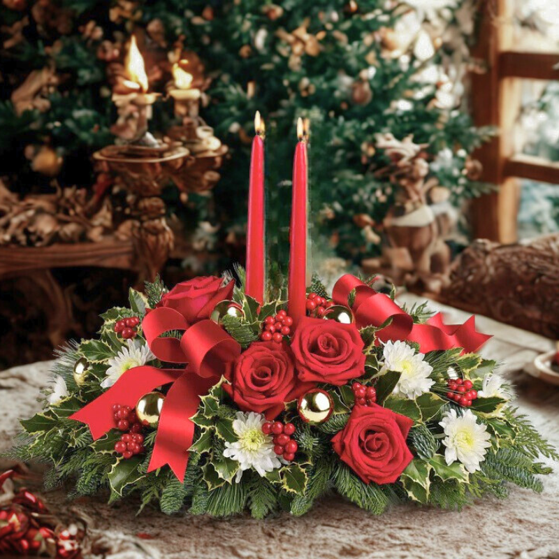 Holiday Shimmer Centerpiece