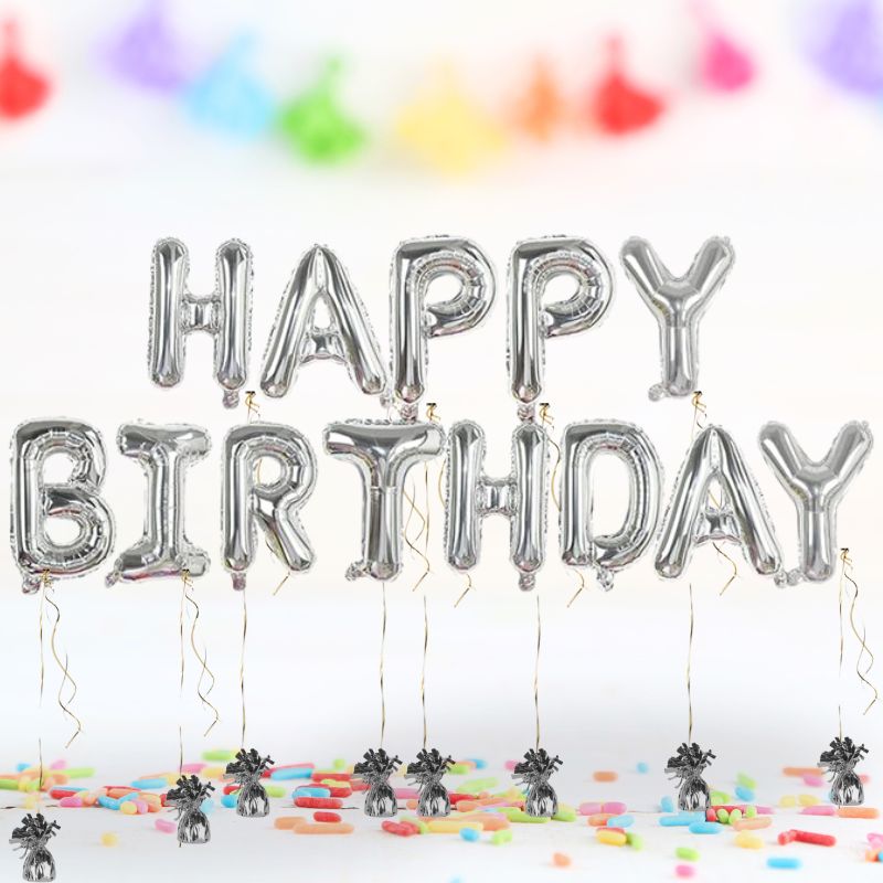 "HAPPY BIRTHDAY" Jumbo Letter Balloons-HALF PRICE $9.95 each (reg $21 each)