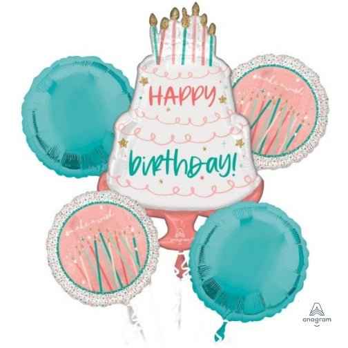 Birthday Cake Balloon Bouquet