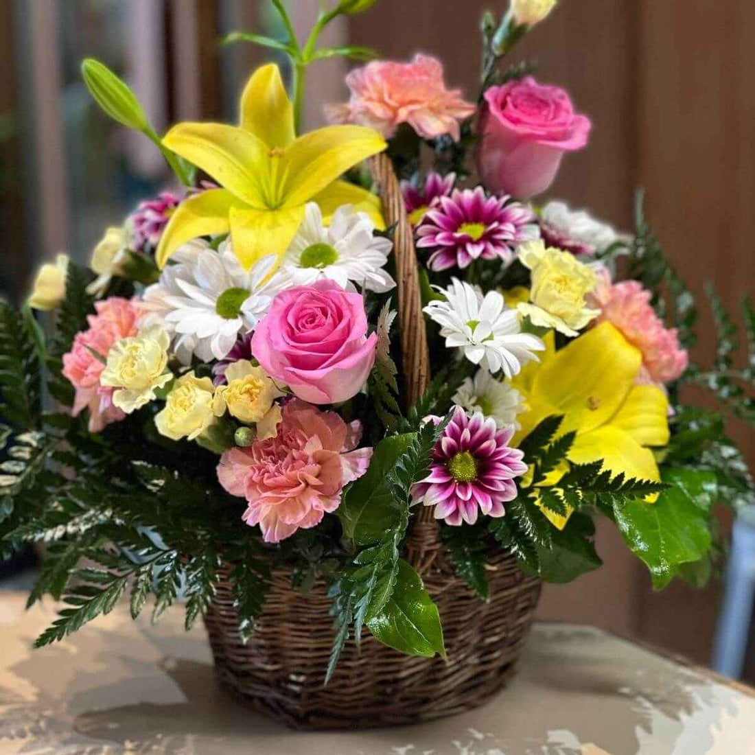 Fresh Flower Basket