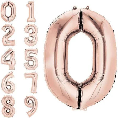 JUMBO NUMBER BALLOON - NOW ONLY $9.95-INCLUDES HELIUM