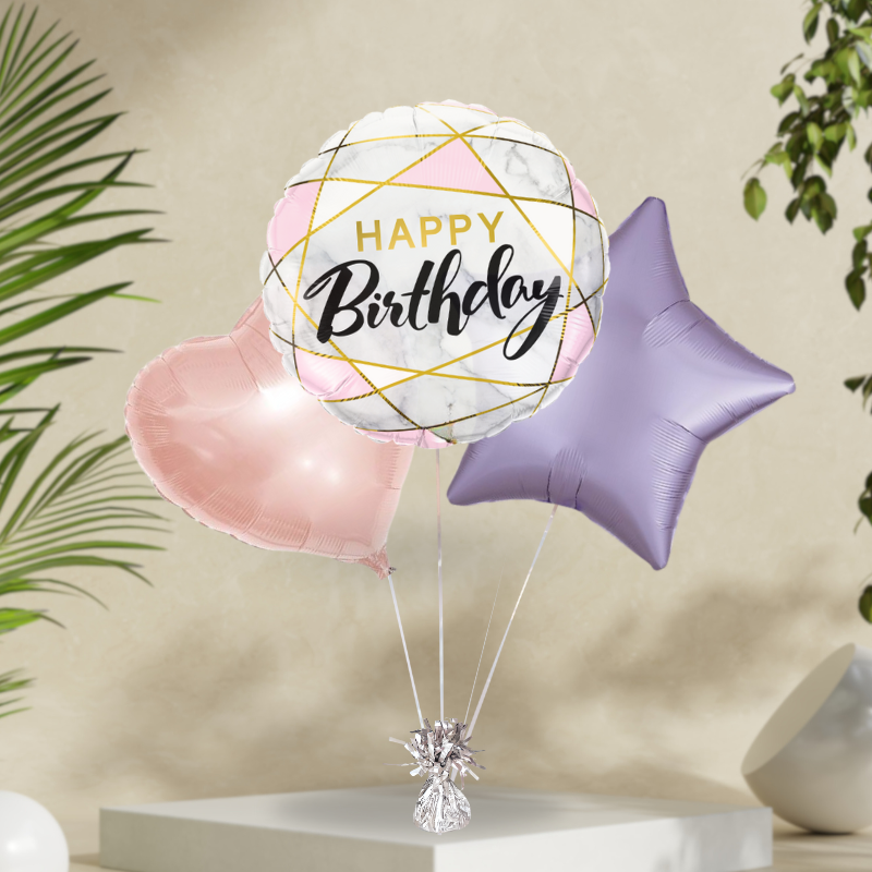 3 Mylar Balloon Bouquet (choose the occasion) - Designer&