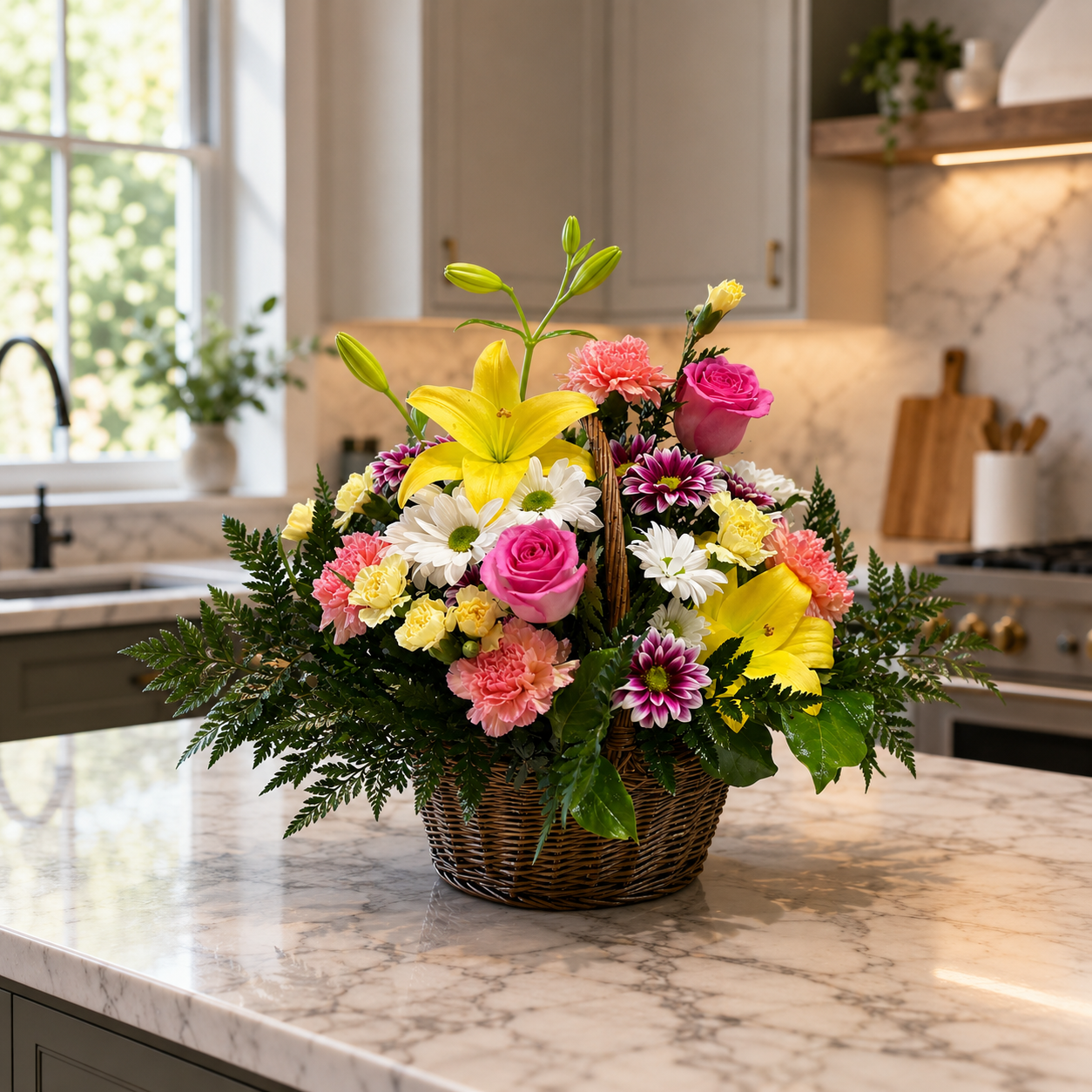 Fresh Flower Basket