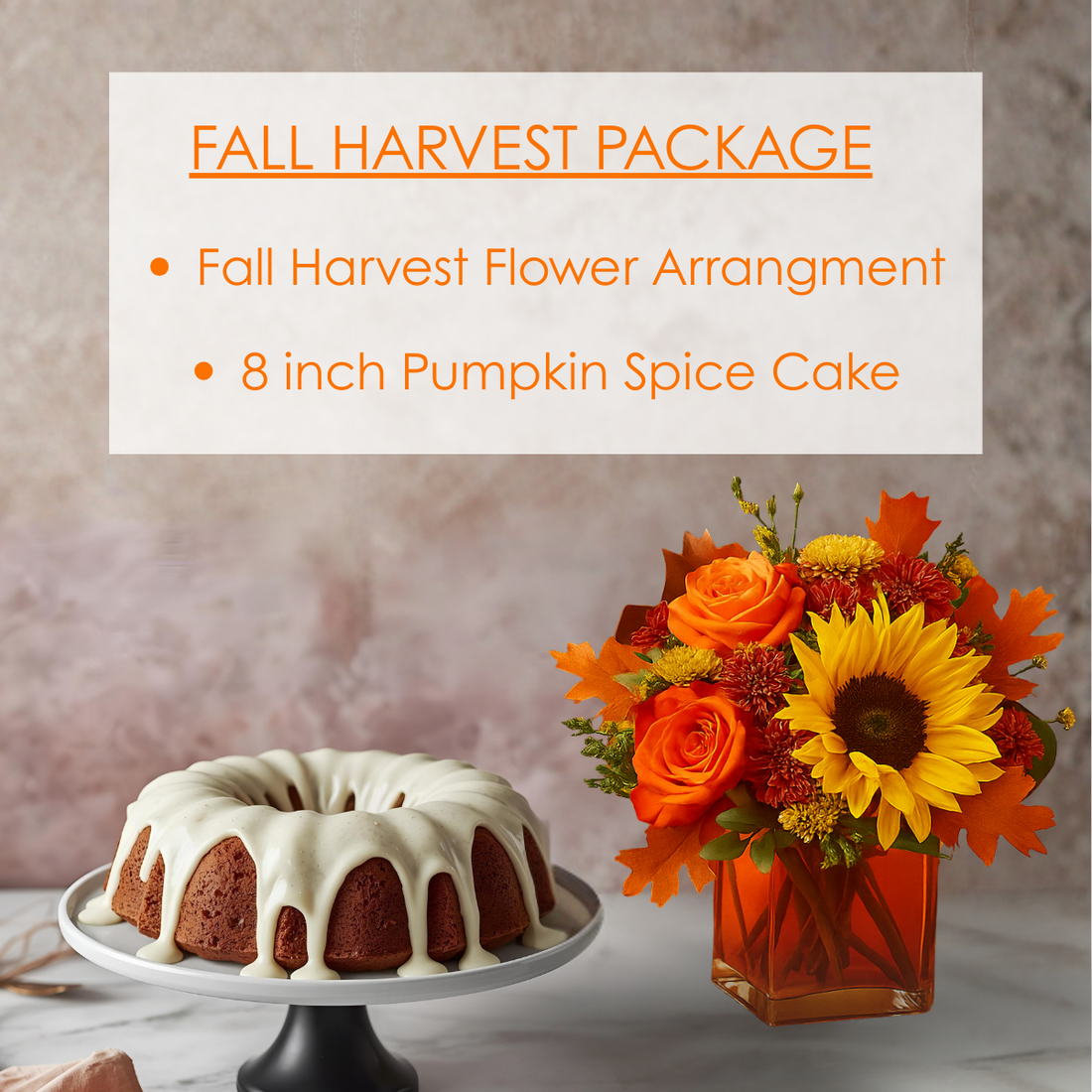 Fall Harvest Package with PUMPKIN SPICE CAKE