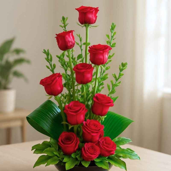 red rose and tiger lily bouquet Because You're You