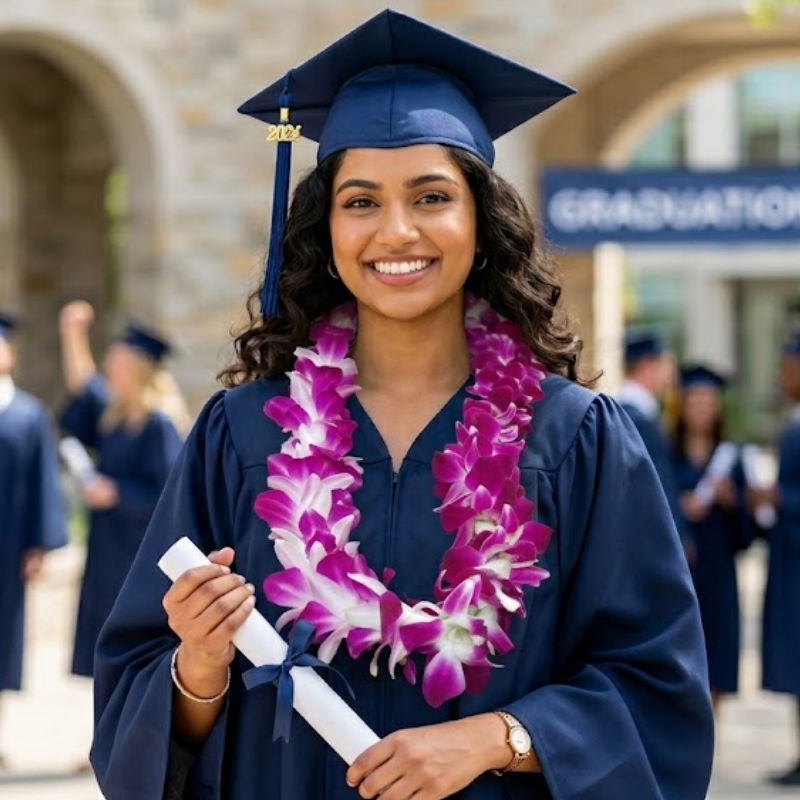 Graduation Orchid Lei