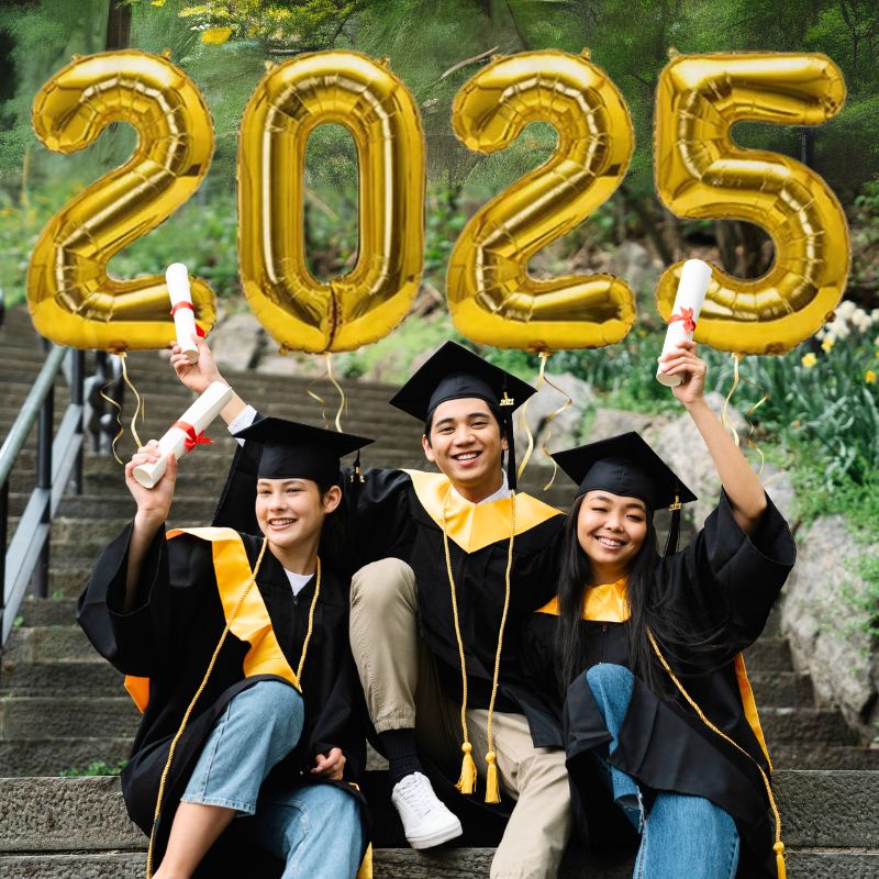 &quot;2025&quot; Jumbo Number Balloon Set