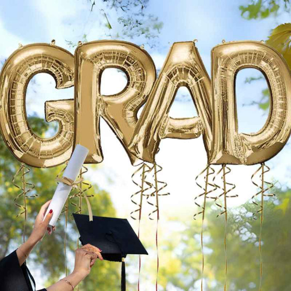 "GRAD" Jumbo Number Balloons