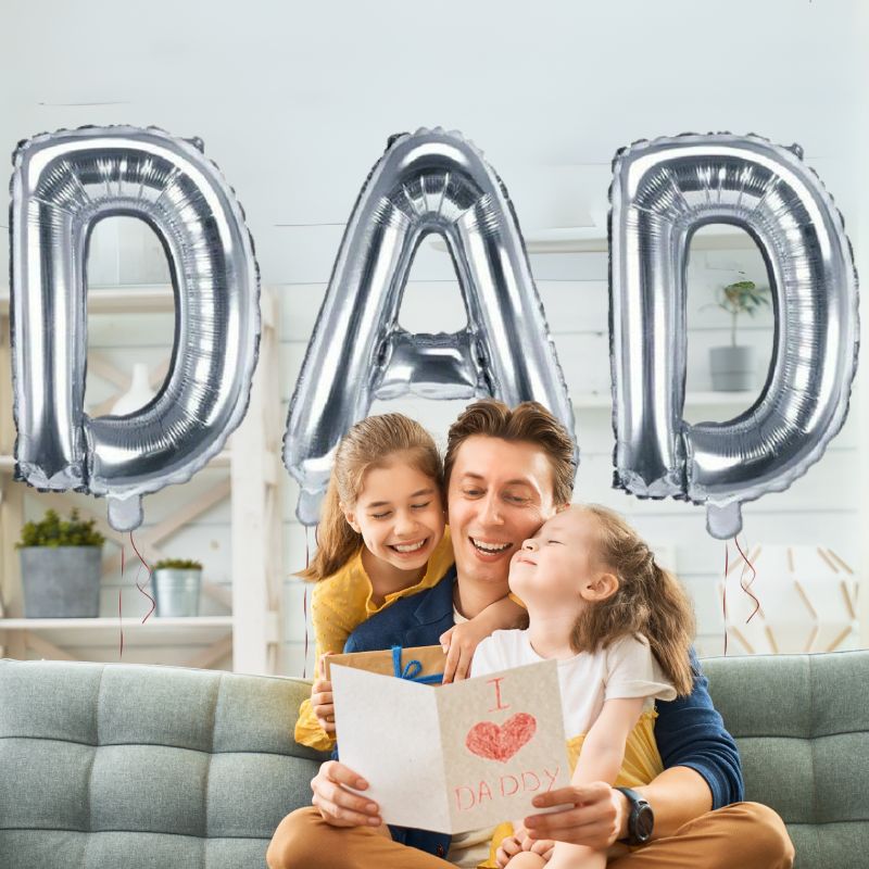 &quot;DAD&quot; Jumbo Letter Balloons