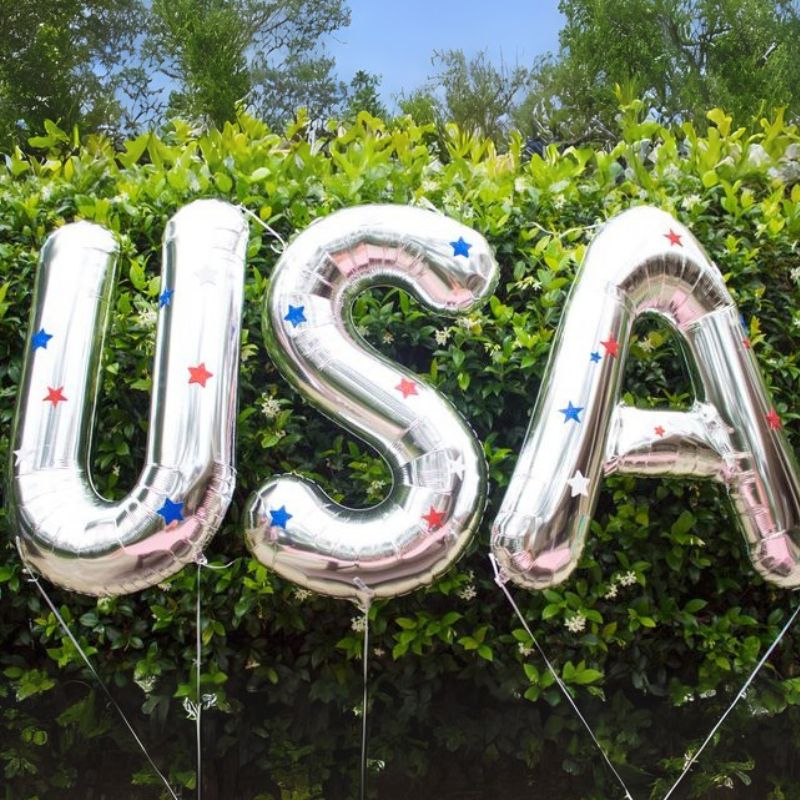 "USA" Jumbo Letter Balloons