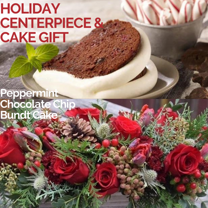 Holiday Centerpiece &amp; Bundt Cake Gift Package