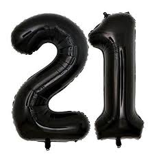 JUMBO NUMBER BALLOON PAIR