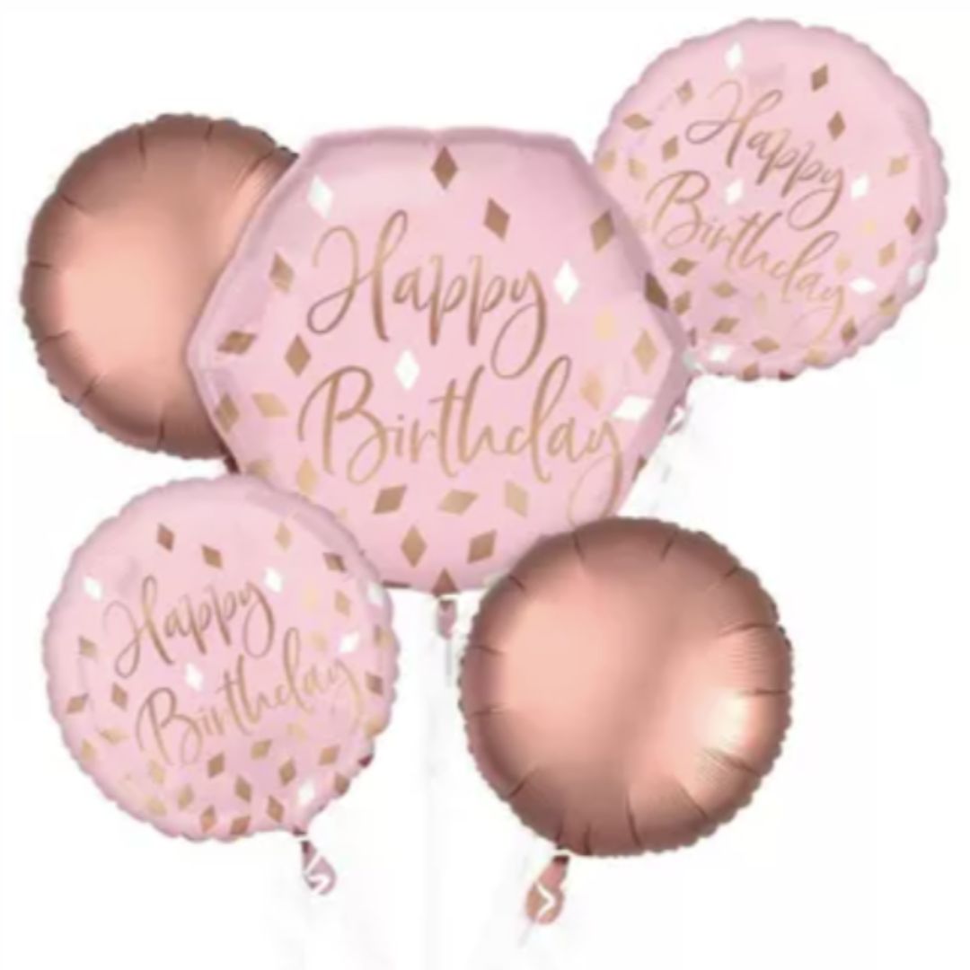 Blush Birthday Balloon Bouquet - Tiger Lily Floral