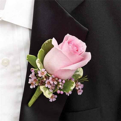tiger lily corsage and boutonniere Boutonniere