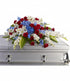 Distinguished Service Casket Spray - Tiger Lily Floral