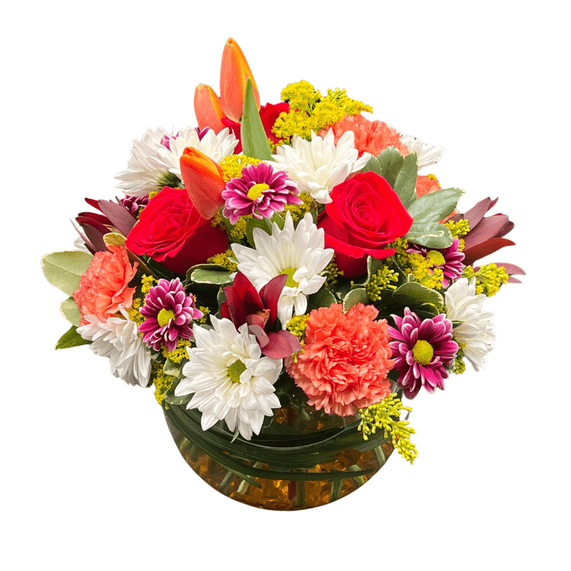 Festive Bowl - Tiger Lily Floral