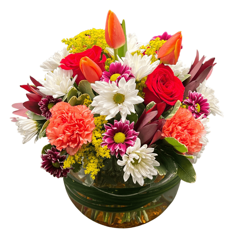 Festive Bowl - Tiger Lily Floral