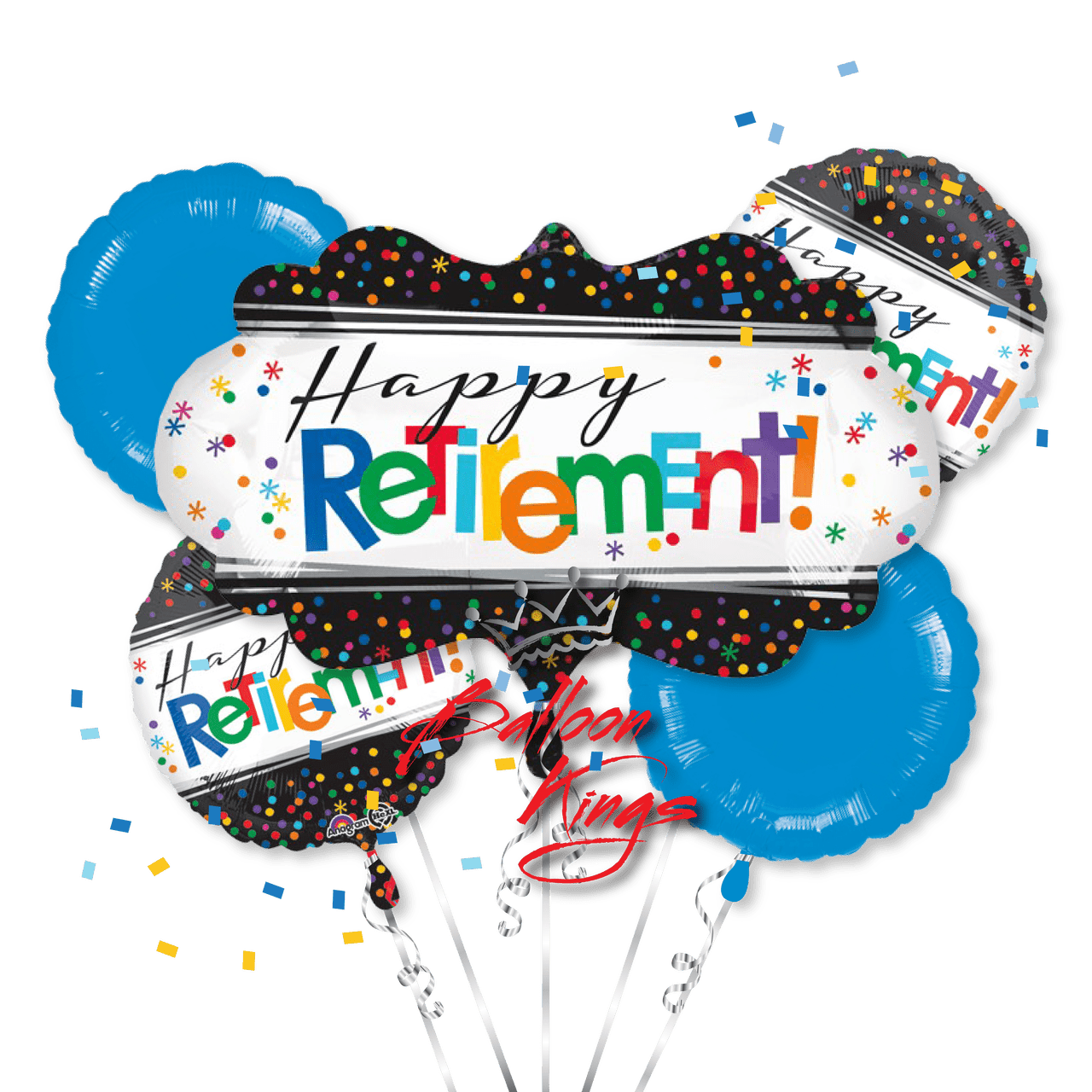 Happy Retirement Balloon Bouquet - Tiger Lily Floral