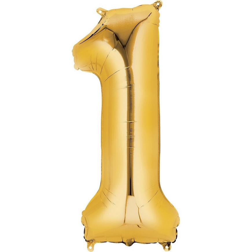 Jumbo Gold Number Balloon - Tiger Lily Floral