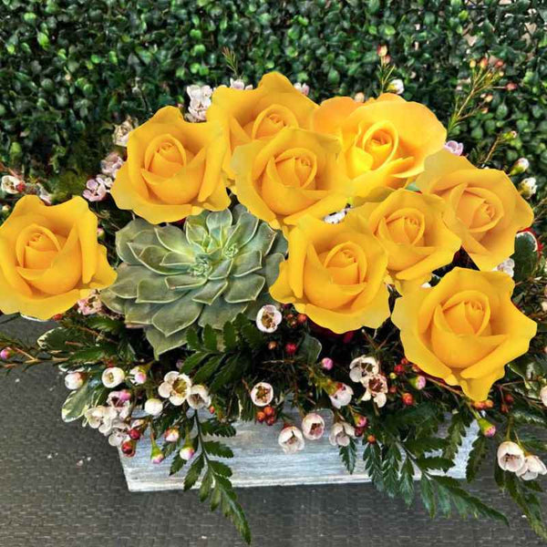 yellow tiger lily bouquet Yellow Roses 24 Roses / Boxed / Fancy