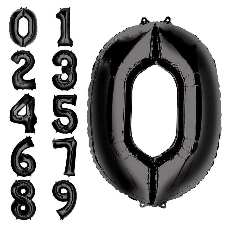Jumbo Black Number Balloon