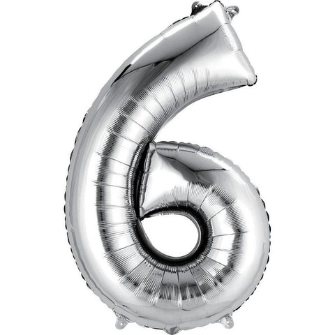 Jumbo Silver Number Balloon