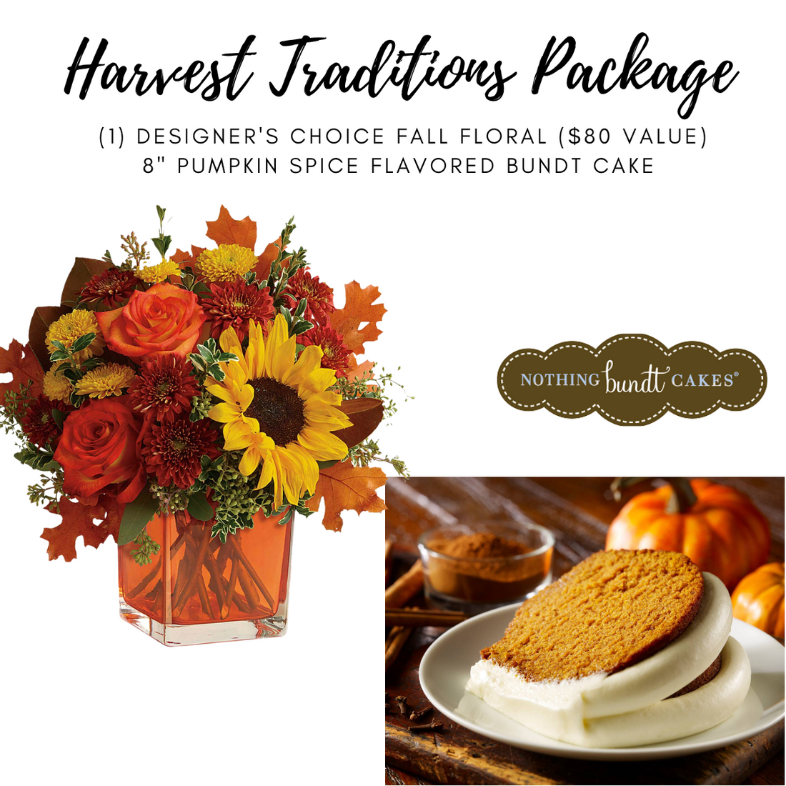 Harvest Traditions Package - with PUMPKIN SPICE CAKE