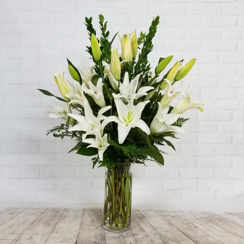 Classic White Lilies